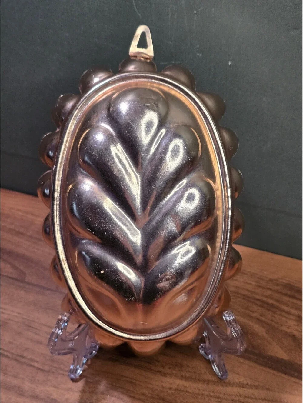 Vintage Copper Jello Mold Wall Hanging Kitchen Fruit Decor Sign